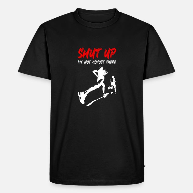 Running clearance - Männer Premium Bio T-Shirt - Schwarz