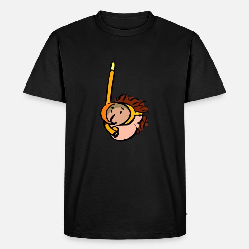 Schnorchler. Geschenkidee - Männer Premium Bio T-Shirt - Schwarz