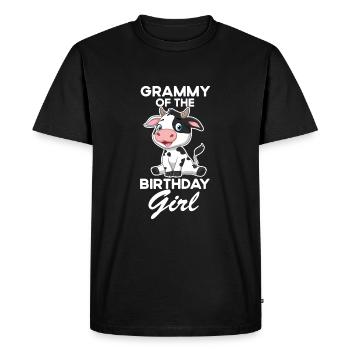 Grammy of the Bday Party Girl Cow Girl Party Bday Pa - Men's Premium Organic T-Shirt - black - Front - Nico (187cm)