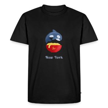 New York - T-shirt Premium bio Homme - noir - Devant - Nico (187cm)