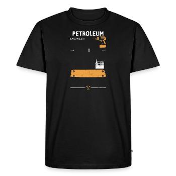 Petroleum Engineer - Handyman - Men's Premium Organic T-Shirt - black - Front - Nico (187cm)