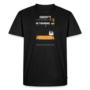 Daddy's Little Mechanic In Training - Men's Premium Organic T-Shirt - black - Front - Nico (187cm)