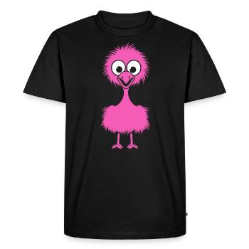 ostrich - Men's Premium Organic T-Shirt - black - Front - Nico (187cm)