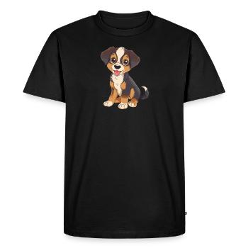 Propriétaire Maîtresse Propriétaire de chien - T-shirt Premium bio Homme - noir - Devant - Nico (187cm)