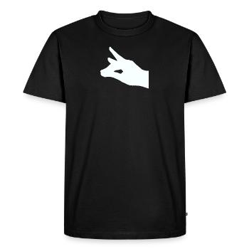 schieber fuchs shovme shadow - Men's Premium Organic T-Shirt - black - Front - Nico (187cm)