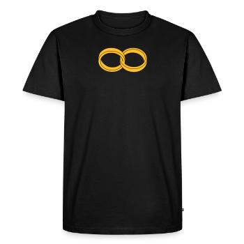 wedding rings - T-shirt Premium bio Homme - noir - Devant - Nico (187cm)