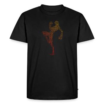 Kickboxing Kickboxer Boxing Men - Men's Premium Organic T-Shirt - black - Front - Nico (187cm)