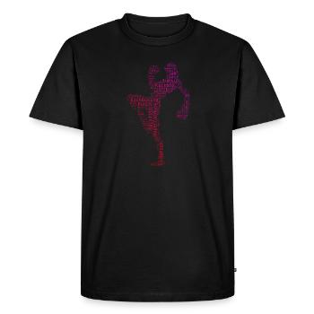 Kickboxing Kickboxing Femmes Kickboxer - T-shirt Premium bio Homme - noir - Devant - Nico (187cm)