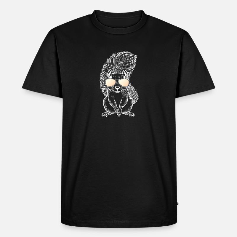 Eichhörnchen 🐿️ - Männer Premium Bio T-Shirt - Schwarz