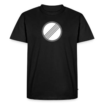 Panneau de signalisation autoroute sans vitesse - T-shirt Premium bio Homme - noir - Devant - Nico (187cm)
