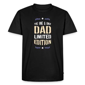Seulement Papa Édition Limitée - T-shirt Premium bio Homme - noir - Devant - Nico (187cm)