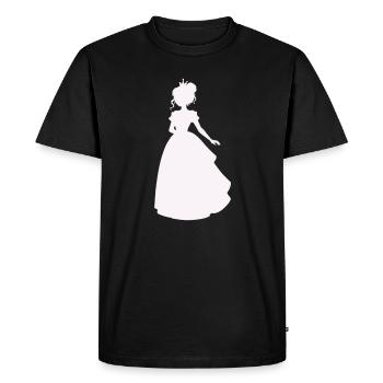 Princesse en robe de bal - T-shirt Premium bio Homme - noir - Devant - Nico (187cm)