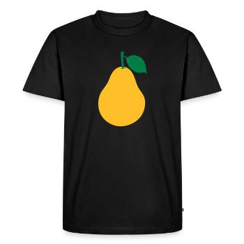 Pear - Men's Premium Organic T-Shirt - black - Front - Nico (187cm)
