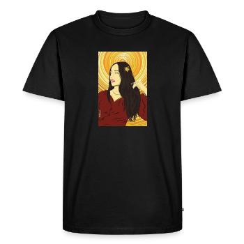 Instagram Woman - Men's Premium Organic T-Shirt - black - Front - Nico (187cm)