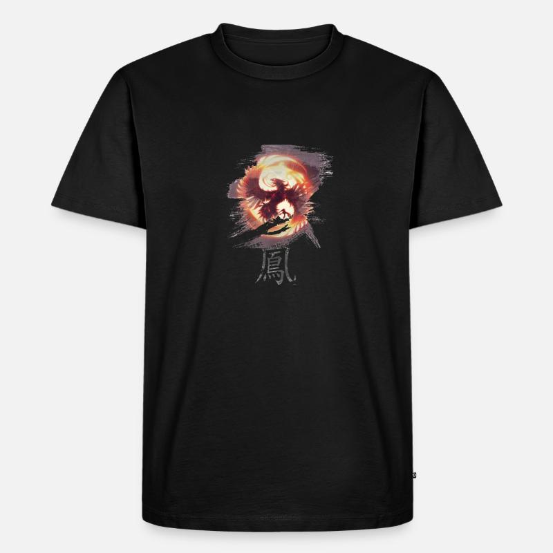 Phoenix - Männer Premium Bio T-Shirt - Schwarz