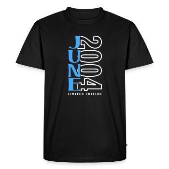 Juin 2004 - T-shirt Premium bio Homme - noir - Devant - Nico (187cm)