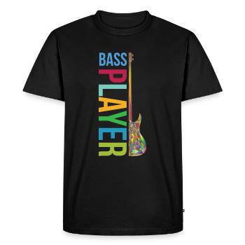 BASS PLAYER - Bass guitar - Men's Premium Organic T-Shirt - black - Front - Nico (187cm)