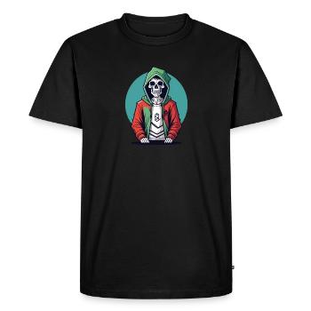 Death in the hood - Men's Premium Organic T-Shirt - black - Front - Nico (187cm)