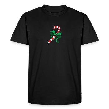 sucre de canne - T-shirt Premium bio Homme - noir - Devant - Nico (187cm)