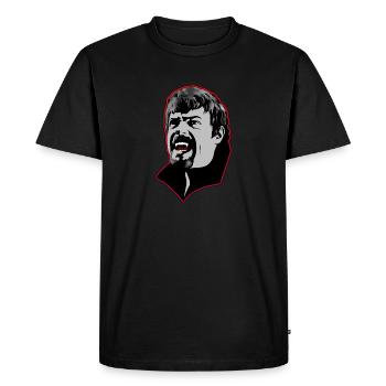 A hungry vampire man - red - Men's Premium Organic T-Shirt - black - Front - Nico (187cm)