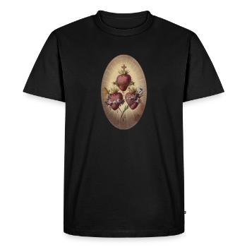 Sacré-Cœur de la Sainte Famille - T-shirt Premium bio Homme - noir - Devant - Nico (187cm)