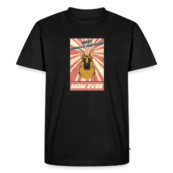 Best German Shepherd Mom Ever I German Shepherd - Men's Premium Organic T-Shirt - black - Front - Nico (187cm)