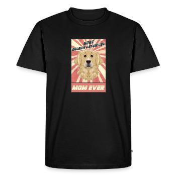 Meilleur Golden Retriever Maman Ever I Golden Retriever - T-shirt Premium bio Homme - noir - Devant - Nico (187cm)