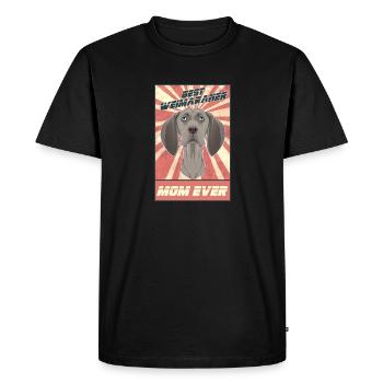 Meilleure maman Weimaraner Jamais Moi Weimaraner Lover - T-shirt Premium bio Homme - noir - Devant - Nico (187cm)