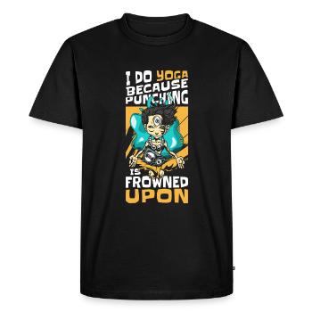 Comic Comics Comic Strips Nerd - Men's Premium Organic T-Shirt - black - Front - Nico (187cm)