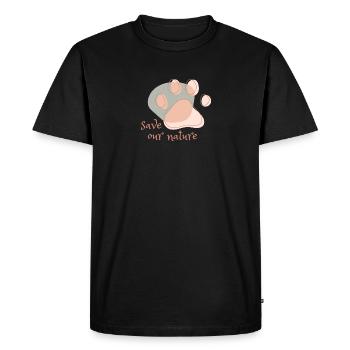Sauvez notre nature - T-shirt Premium bio Homme - noir - Devant - Nico (187cm)