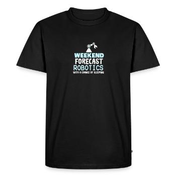 ROBOTICS: Weekend Forecast Robotics - Men's Premium Organic T-Shirt - black - Front - Nico (187cm)