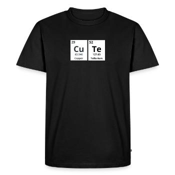 Mignon - T-shirt Premium bio Homme - noir - Devant - Nico (187cm)