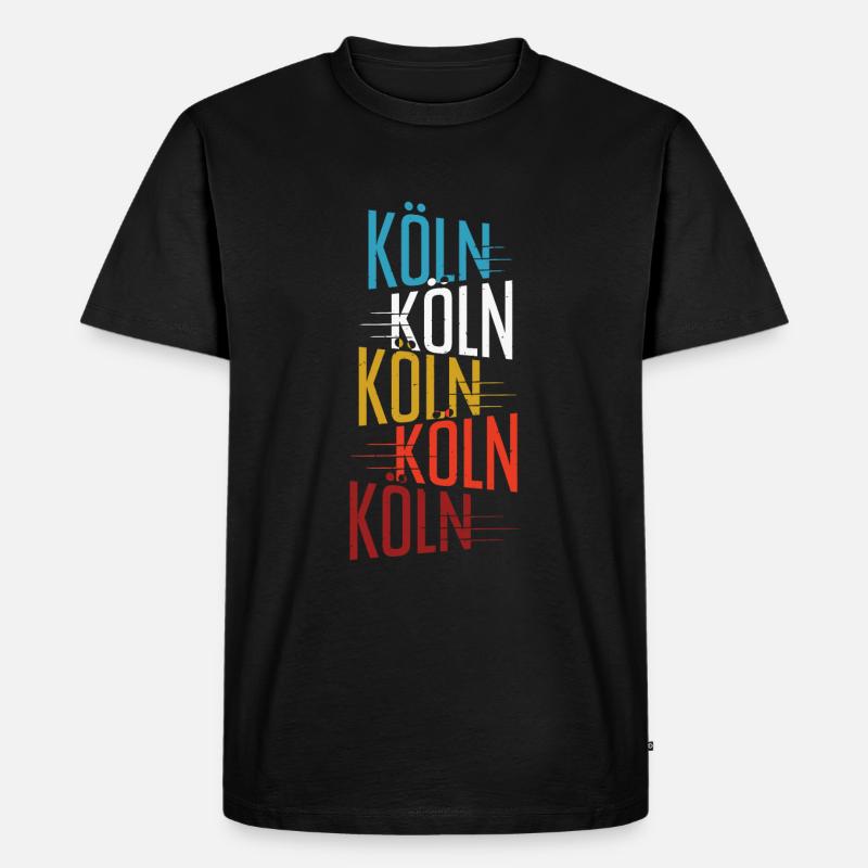 KölnKölnKöln - Männer Premium Bio T-Shirt - Schwarz