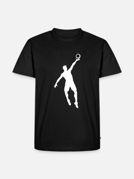 Volleyball Player Icon - Men's Premium Organic T-Shirt - black