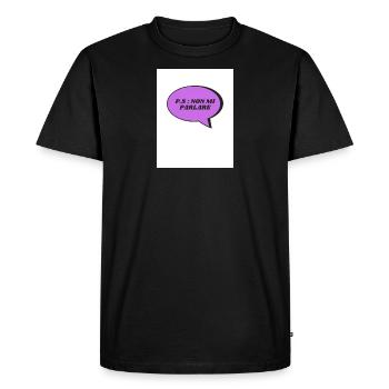 Phrase drôle - T-shirt Premium bio Homme - noir - Devant - Nico (187cm)