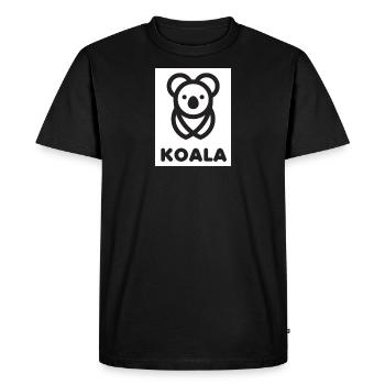 Koala, Ours, Nature, Climat, Protection, Australie, Bio - T-shirt Premium bio Homme - noir - Devant - Nico (187cm)
