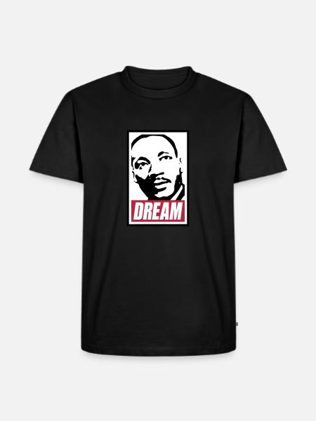 Obey x Dream MLK - Men's Premium Organic T-Shirt - black