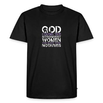 notary - Men's Premium Organic T-Shirt - black - Front - Nico (187cm)