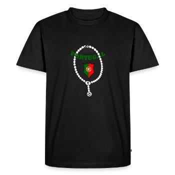 Portugal - T-shirt Premium bio Homme - noir - Devant - Nico (187cm)