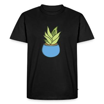 fall leaves - Men's Premium Organic T-Shirt - black - Front - Nico (187cm)