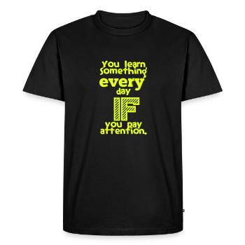 Remise des diplômes de la classe 2024 Fête de remise des diplômes du lycée - T-shirt Premium bio Homme - noir - Devant - Nico (187cm)