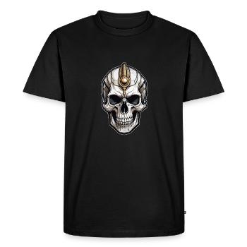 pharaon- momie - egypte - T-shirt Premium bio Homme - noir - Devant - Nico (187cm)