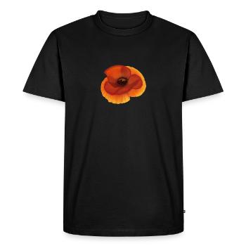 Pavot - T-shirt Premium bio Homme - noir - Devant - Nico (187cm)