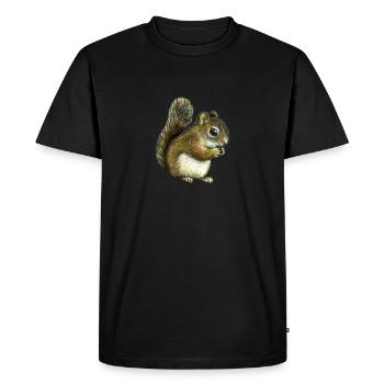 Baby squirrel - Men's Premium Organic T-Shirt - black - Front - Nico (187cm)