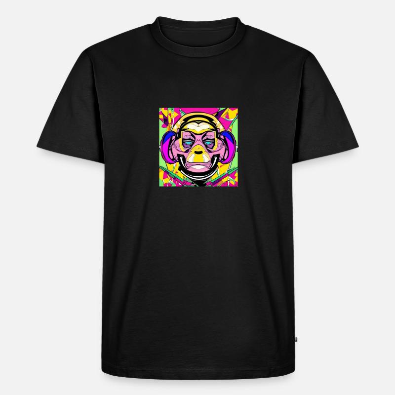 der affe - Männer Premium Bio T-Shirt - Schwarz