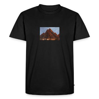 Montagne - T-shirt Premium bio Homme - noir - Devant - Nico (187cm)