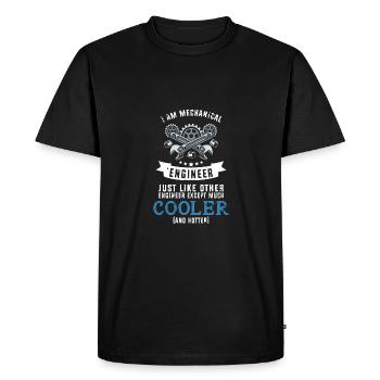 Mechanical Engineer - Men's Premium Organic T-Shirt - black - Front - Nico (187cm)