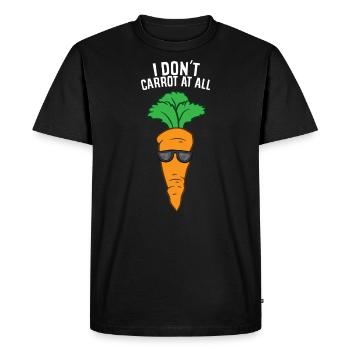 Carotte - Je ne carotte pas du tout - T-shirt Premium bio Homme - noir - Devant - Nico (187cm)