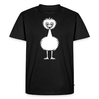 ostrich - Men's Premium Organic T-Shirt - black - Front - Nico (187cm)