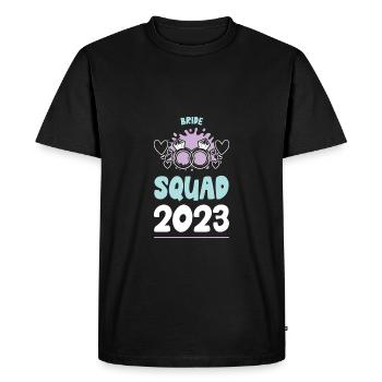 Équipe Bride Squad 2023 - T-shirt Premium bio Homme - noir - Devant - Nico (187cm)